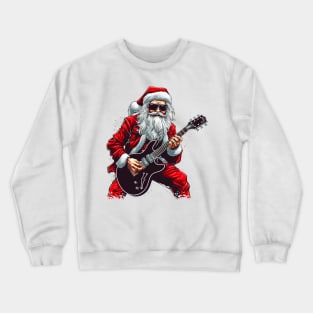 Guitar Santa Crewneck Sweatshirt